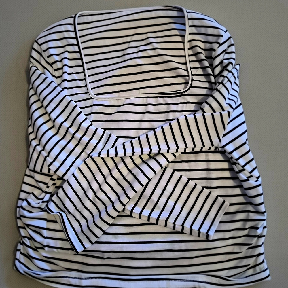 Striped Long Sleeve Women's Top